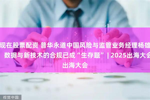 现在股票配资 普华永道中国风险与监管业务经理杨雄：数据与新技术的合规已成“生存题” | 2025出海大会